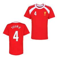 Official Liverpool Training T-Shirt (Red) (Toure 3)