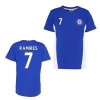 Official Chelsea Training T-Shirt (Blue) (Ramires 7)