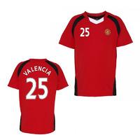 official man united training t shirt red valencia 25