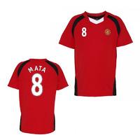 official man united training t shirt red mata 8