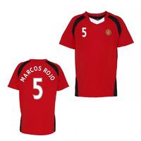 Official Man United Training T-Shirt (Red) (Marcos Rojo 5)