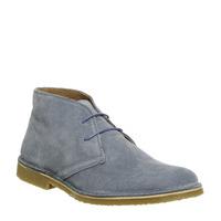 office fahrenheit desert boot denim blue suede