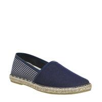 Office Beach Espadrille DARK BLUE CHAMBRAY STRIPE