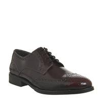 Office Eclipse Brogue BURGUNDY HI SHINE LEATHER