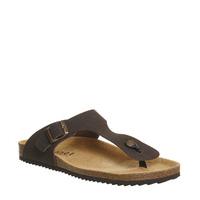 office delhi toepost sandals brown