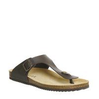 Office Delhi Toepost Sandal DARK BROWN