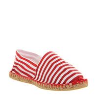 Office Solemate Espadrille RED WHITE STRIPE