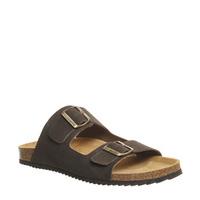 Office Dubai Buckle Sandals BROWN LEATHER