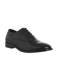 office envy toecap brogue black leather