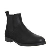 Office Cage Chelsea Boots BLACK WAXY SUEDE