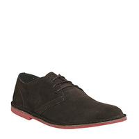 Office Future Derby CHOCOLATE SUEDE RED SOLE