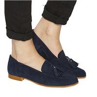 Office Petra Tassel Loafer NAVY SUEDE