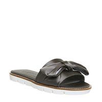 Office Sweetness Bow Slide GREY SATIN