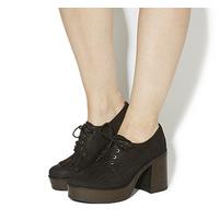 office quentin mid chunky lace up black nubuck