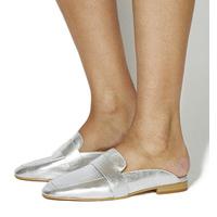 Office Dandy Backless Loafer SILVER LEATHER