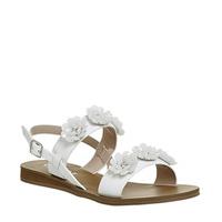 Office Syrup Embellished Sling Back Sandals WHITE