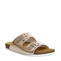 Office Hype 2 Double Strap Sandals ROSE GOLD METALLIC