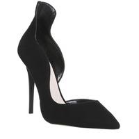 office harper dorsay point court black suede