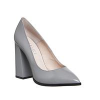 Office Alpha Point Flare Heel Court GREY BOX LEATHER