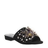 office sassy mule sandal black embellished