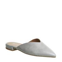 Office Following Point Mule GREY LEATHER