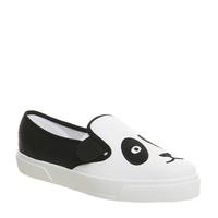 Office Fun Panda Slip On Pump BLACK AND WHITE