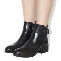 office innovate strap boot black box leather