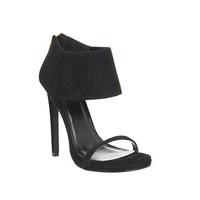 Office Tobias Ankle Cuff Sandal BLACK SUEDE