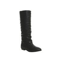 Office Eliza Slouch Knee Boots BLACK LEATHER