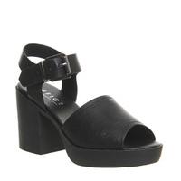 Office Mission Chunky Sandals BLACK