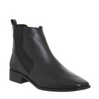 Office Luminate Flat Chelsea Boots BLACK LEATHER