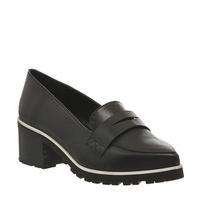 Office Quaver Cleated Sole Loafers BLACK LEATHER