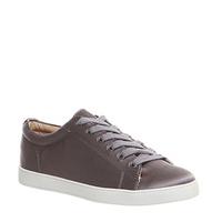 Office Penelope Lace Up Trainer GREY SATIN