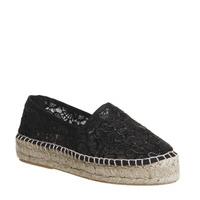 Office Francess Espadrilles BLACK LACE