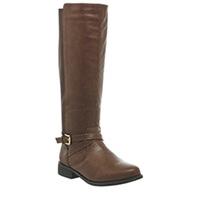 Office Emilia Riding Knee Boots CHOCOLATE