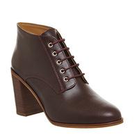 Office Landgirl Lace Up Boot BURGUNDY LEATHER