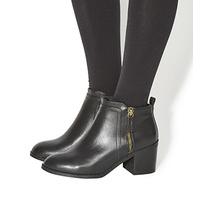 Office Incarnation Double Zip Boots BLACK