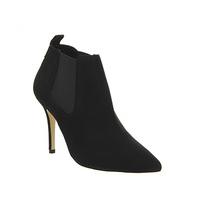 Office Irresistible Point Shoe Boots BLACK SUEDE