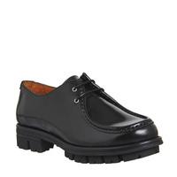 Office Dice Chunky Sole Lace Up Shoes BLACK BOX LEATHER