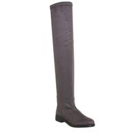 Office Kung Fu Over The Knee Boots GREY