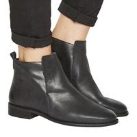 Office Apollo Casual Flat Boot BLACK LEATHER