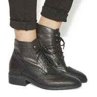 Office Limerick Brogue Lace Up Boot BLACK LEATHER