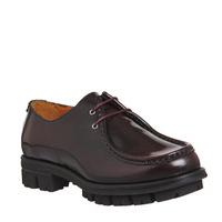 Office Dice Chunky Sole Lace Up Shoes BURGUNDY BOX LEATHER