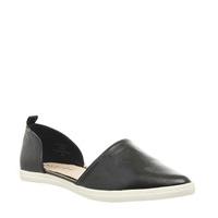 Office Razzel Two Part Pointed Trainers BLACK
