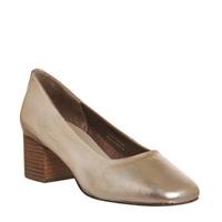 Office Maddy Block Mid Heel Shoes COPPER LEATHER