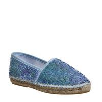 Office Demi Sequin Espadrilles BLUE SEQUIN