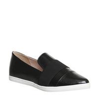 Office Fig Point Pump With Elastic Strap BLACK