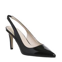 Office Mister Slingback Point Court BLACK PATENT