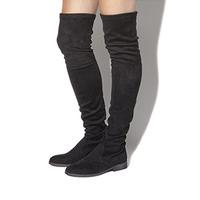 Office Eden Stretch Over the Knee Boots BLACK