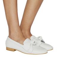 Office Possum Bow Loafer OFF WHITE LEATHER